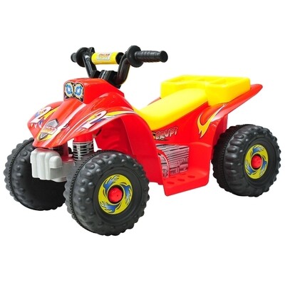 Elektroquad für Kinder | Elektroauto | Kunststoff | 65 x 43 x 43 cm | Gelb, rot