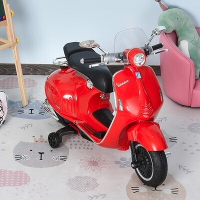 Elektrofahrzeug Vespa Kindermotorrad rot