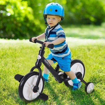 Laufrad Kinderfahrrad Kindervelo 2-in-1 Stützräder
