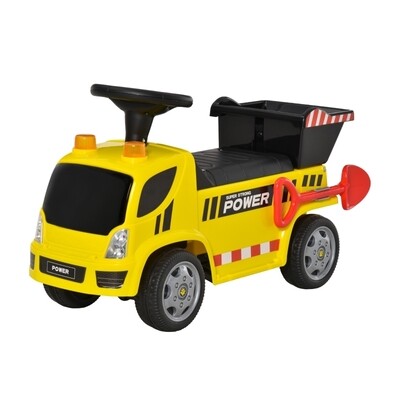 2 in 1 Kinder Rutschauto Baustelle Kipper mit Schaufel