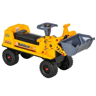 Rutschauto Bagger Baustellenfahrzeug 70 cm x 26 cm x 37 cm