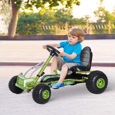 Tretauto Go Kart Tretfahrzeug ab 3 Jahre Grün