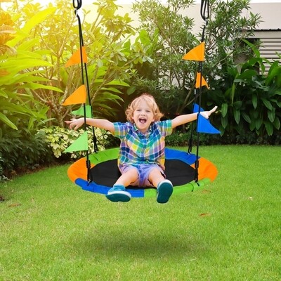 Nestschaukel Tellerschaukel Kinderschaukel Gartenschaukel bis 150 kg belastbar