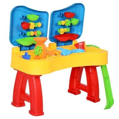 Kinder Sandspielzeug 31 Stück Spieltisch Strandspielzeug ab 3 Jahren PP Bunt