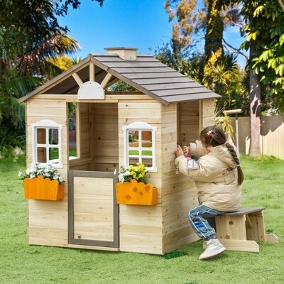Spielhaus, Gartenhaus aus echtem Tannenholz, für Kinder