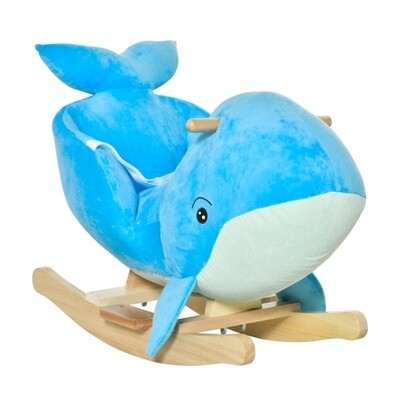 Schaukeltier Wal blau Schaukelpferd