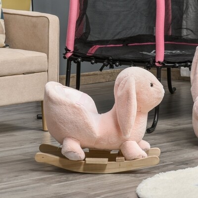 Schaukeltier Kaninchen Rosa Hase Schaukelpferd