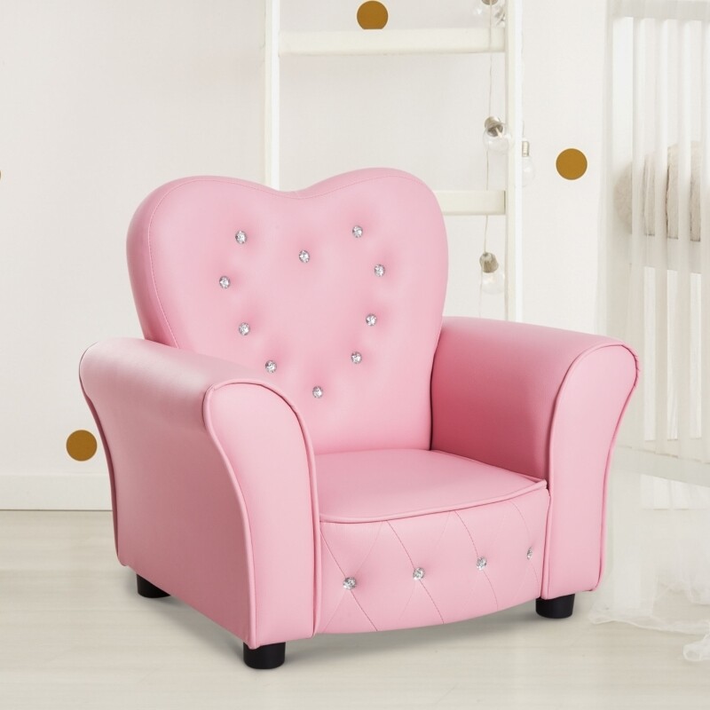 Kindersessel Kindersofa Prinzessin Minisofa Rosa