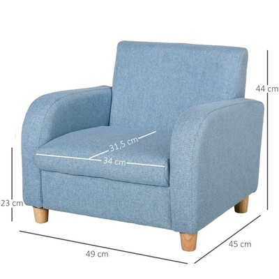 Kindersofa Kindersessel Blau