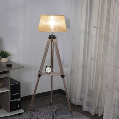 Stehlampe mit Regal Standleuchte Lampe Vintage