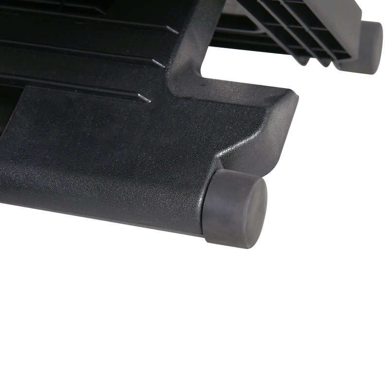 Schreibtisch Fussstütze Fussablage 3 Höhen Verstellbar HIPS schwarz