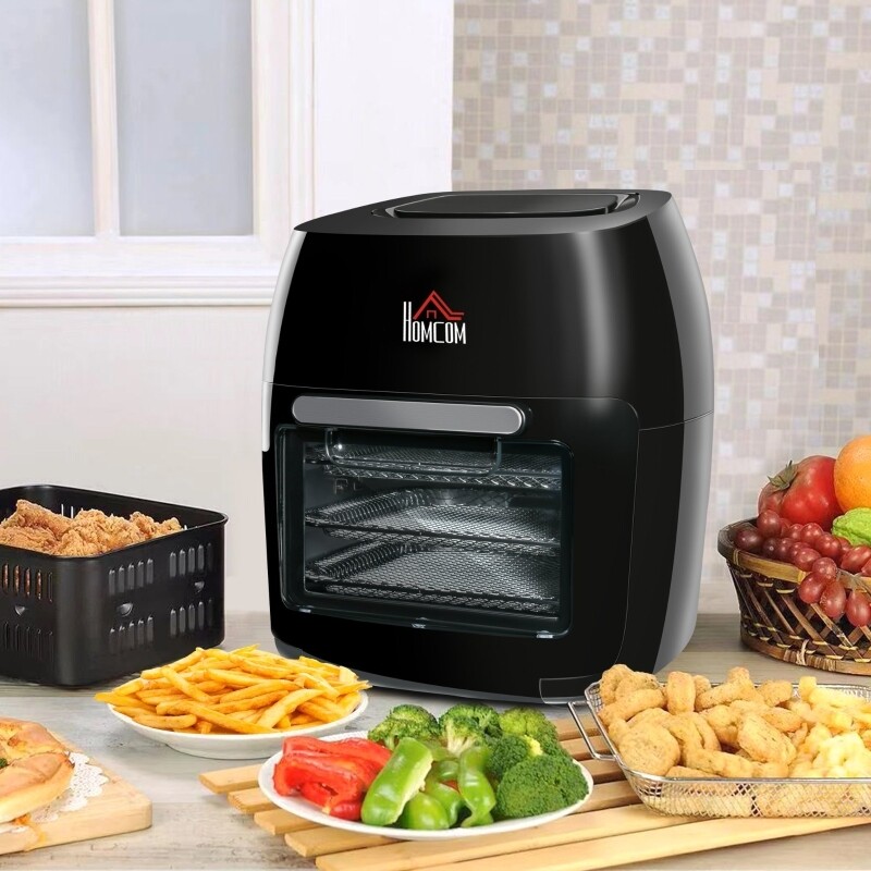 Heissluftfritteuse, Airfryer 11 L 1800W mit 8 Menüs