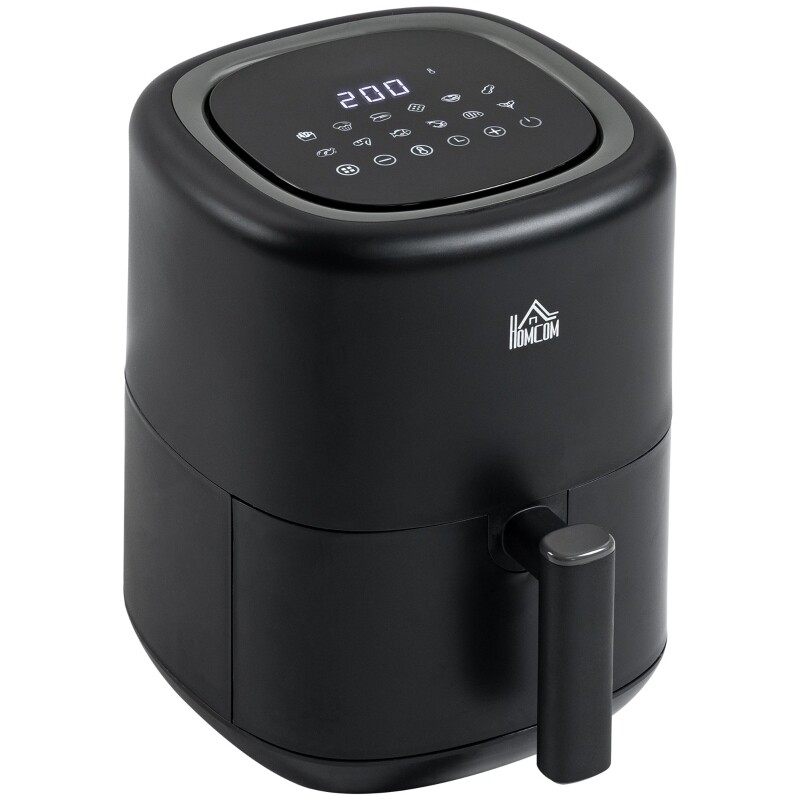 Heissluftfritteuse, Airfryer 3 L 1300W mit 12 Menüs