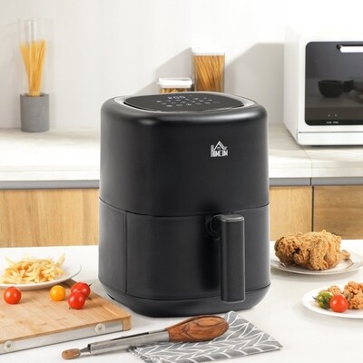 Heissluftfritteuse, Airfryer 3 L 1300W mit 12 Menüs