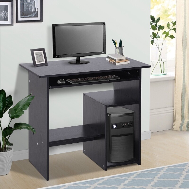 Computertisch Schreibtisch Bürotisch Gamingtisch PC-Tisch Schwarz