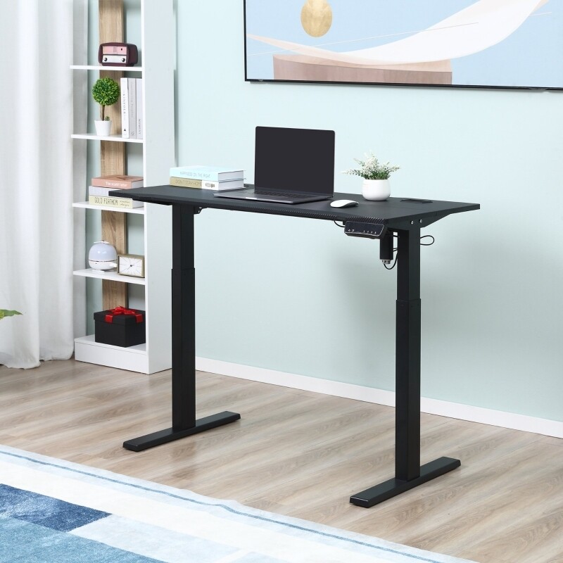 elektrischer Schreibtisch MDF Metall 120 cm x 60 cm x 114,5 cm