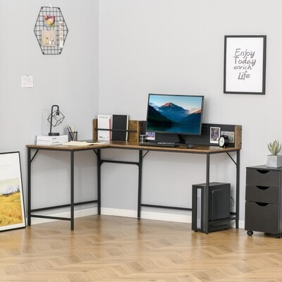 Eckschreibtisch L-Form Industrial Style