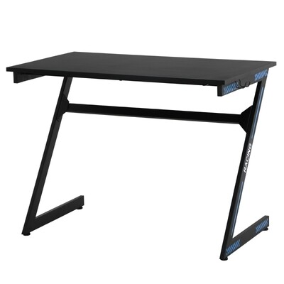 Computertisch Gaming Tisch Computer ergonomisch PC-Tisch Stahl MDF Schwarz