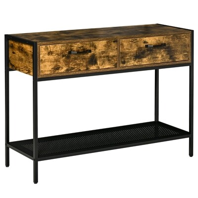 Konsolentisch mit 2 Schubladen Industrial Style
