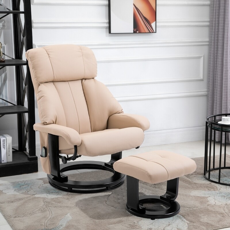 Relaxsessel mit Massagefunktion Fernsehsessel beige