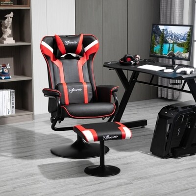 Relaxsessel mit Hocker, Fernsehsessel, Polstersessel, Gaming-Stuhl,