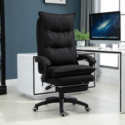 Chefsessel mit Massagefunktion schwarz