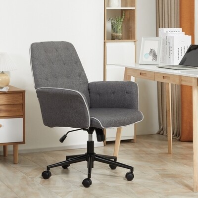 Bürostuhl Schreibtischstuhl höhenverstellbar Home-Office Schaumstoff Dunkelgrau