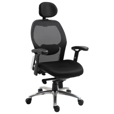 Bürostuhl ergonomisches Design Schwarz