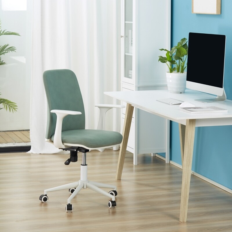 Vinsetto Bürostuhl mit Wippenfunktion höhenverstellbar grün