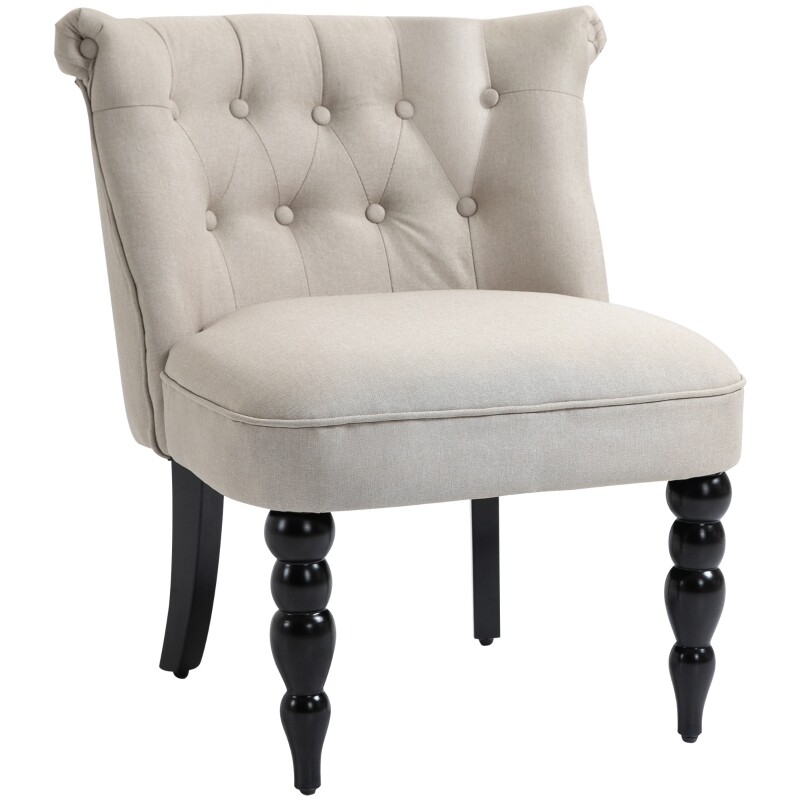 Relaxsessel Vintage Ruhesessel Relaxstuhl Beige + Schwarz