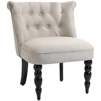 Relaxsessel Vintage Ruhesessel Relaxstuhl Beige + Schwarz