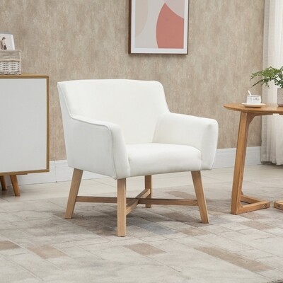 Esszimmerstuhl mit Armlehne Sessel im modernem Design Creme