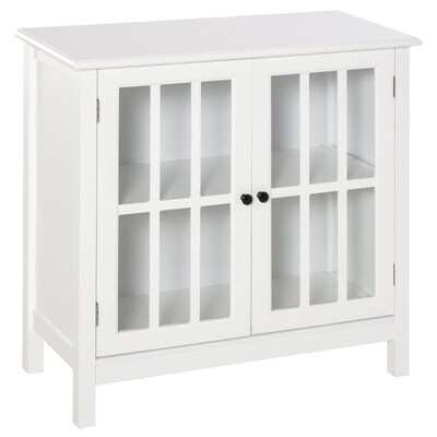 Küchenschrank Vitrine Geschirrschrank Weiss