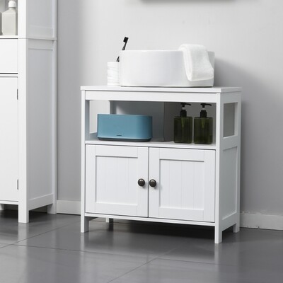 Waschbeckenunterschrank Badezimmerschrank weiss