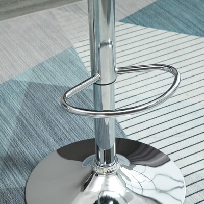 2er-Set Barhocker Kronkorken-Design 360° schwenkbar schwarz