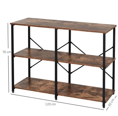 Standregal Bücherregal Aufbewahrungsregal 3-stufig Industrial Style
