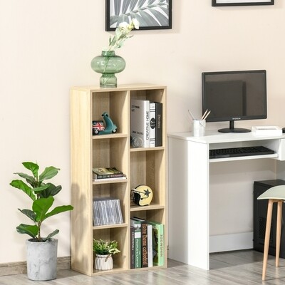 Bücherregal Standregal Dekoschrank Eiche