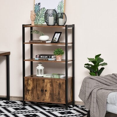 Bücherregal mit Schrank Büroregal Industrial Style