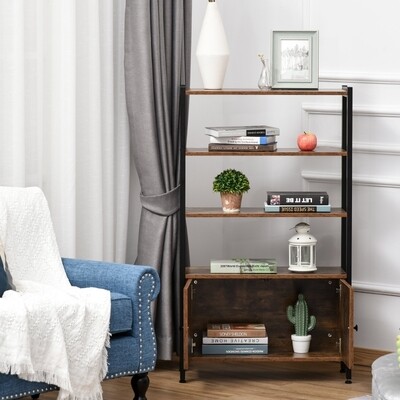 Bücherregal mit Schrank Büroregal Industrial Style