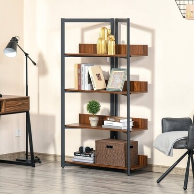 Bücherregal Standregal Baumnuss