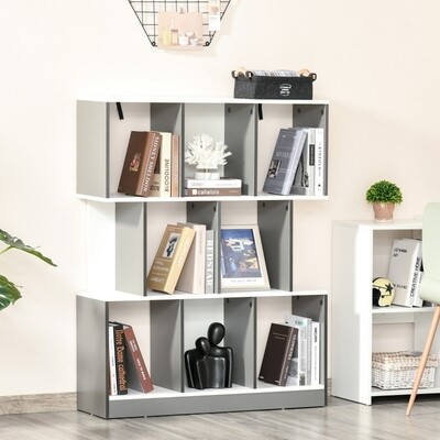 Bücherregal Standregal Büroregal Aktenregal Grau+Weiss