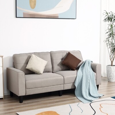 2-Sitzer Sofa Stoffsofa retro Stil