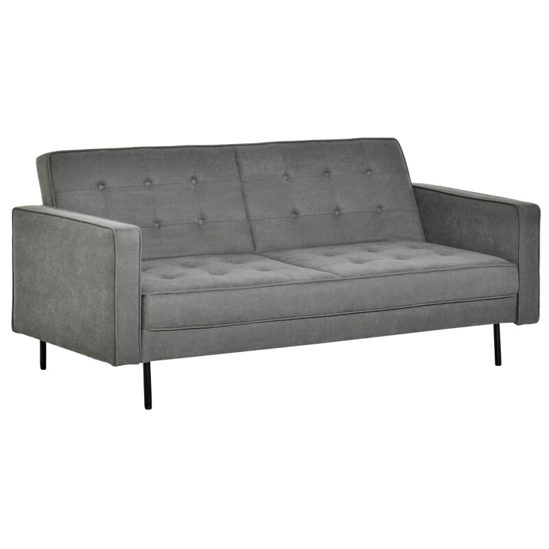 Schlafsofa 3-Sitzer Bettsofa grau
