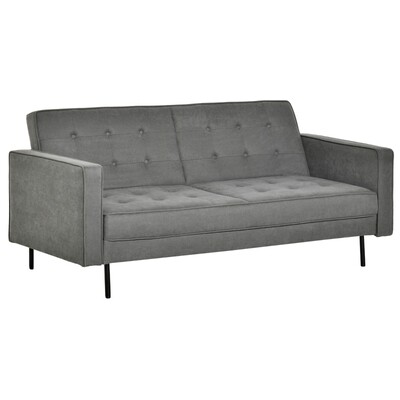 Schlafsofa 3-Sitzer Bettsofa grau