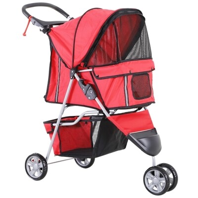 Hundewagen | Pet-Stroller | Jogger | 99 x 45 x 86 cm | rot