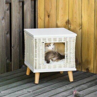 Rattan Katzenhütte, Katzenkorb, Katzenbett