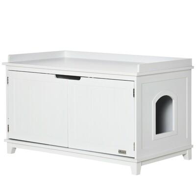 Katzenschrank für Katzentoilette Katzenklo mit Trennwand