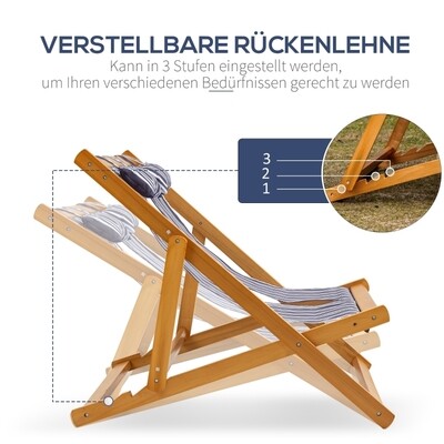 Gartenliege, Klappstuhl, für 2 Personen, Zusammenklappbar, bis 200 kg