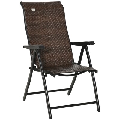 Gartenstuhl aus Rattan klappbar