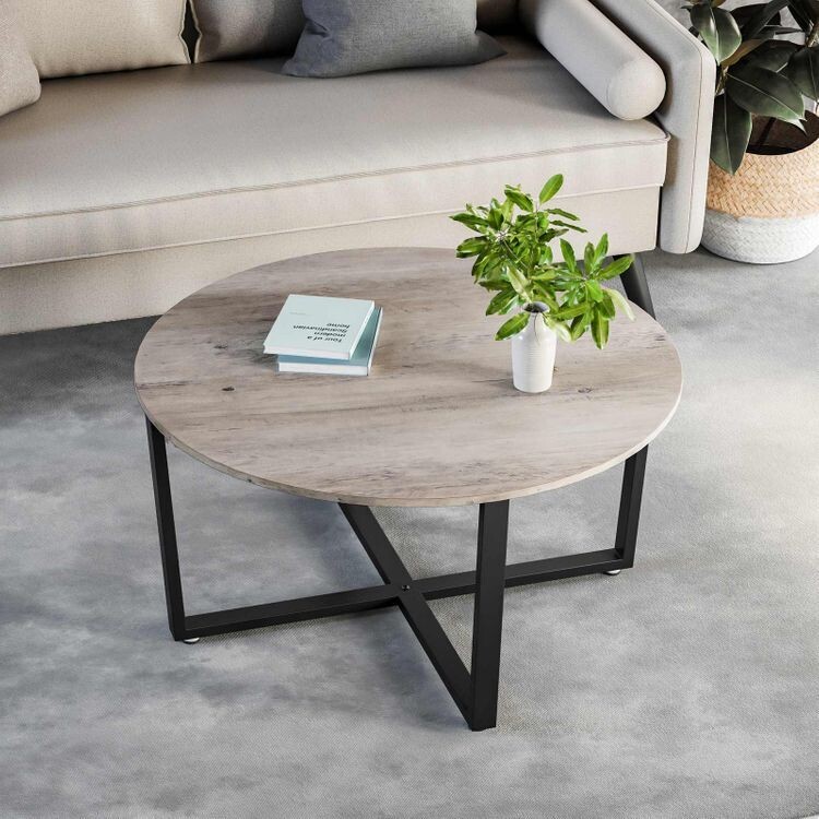 Couchtisch rund, Wohnzimmertisch, Sofatisch, Kaffeetisch